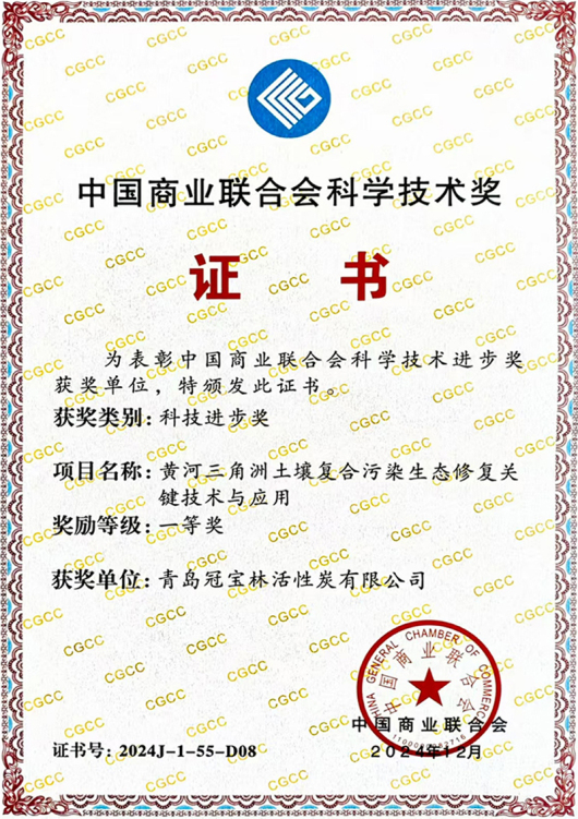 China General Chamber of Commerce Science and Technology Award